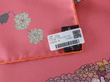 HERMES [JUTTA25] ROBE LEGERE Rose Twill Silk Carre 90 x 90 cm