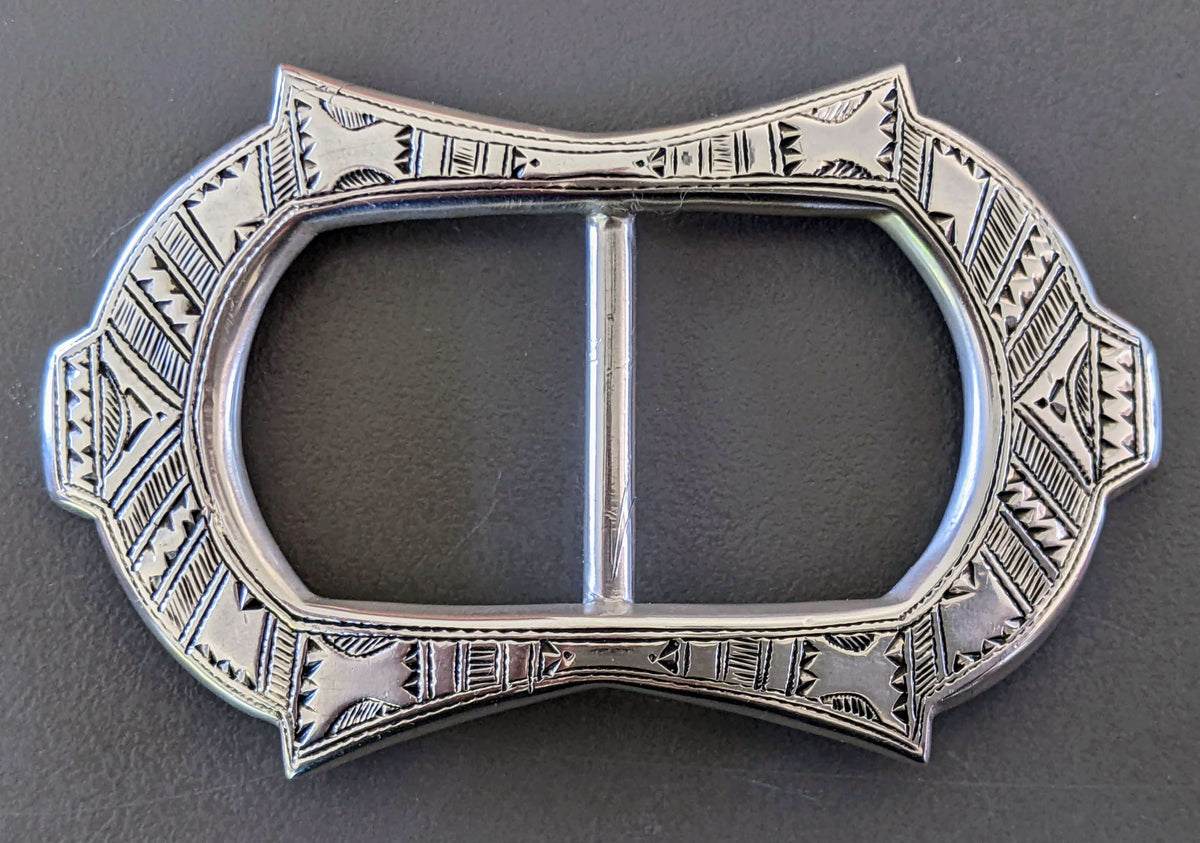 HERMES [JUTTA34] TOUAREG Huge Sterling Silver Scarf Shawl Ring, Rare!