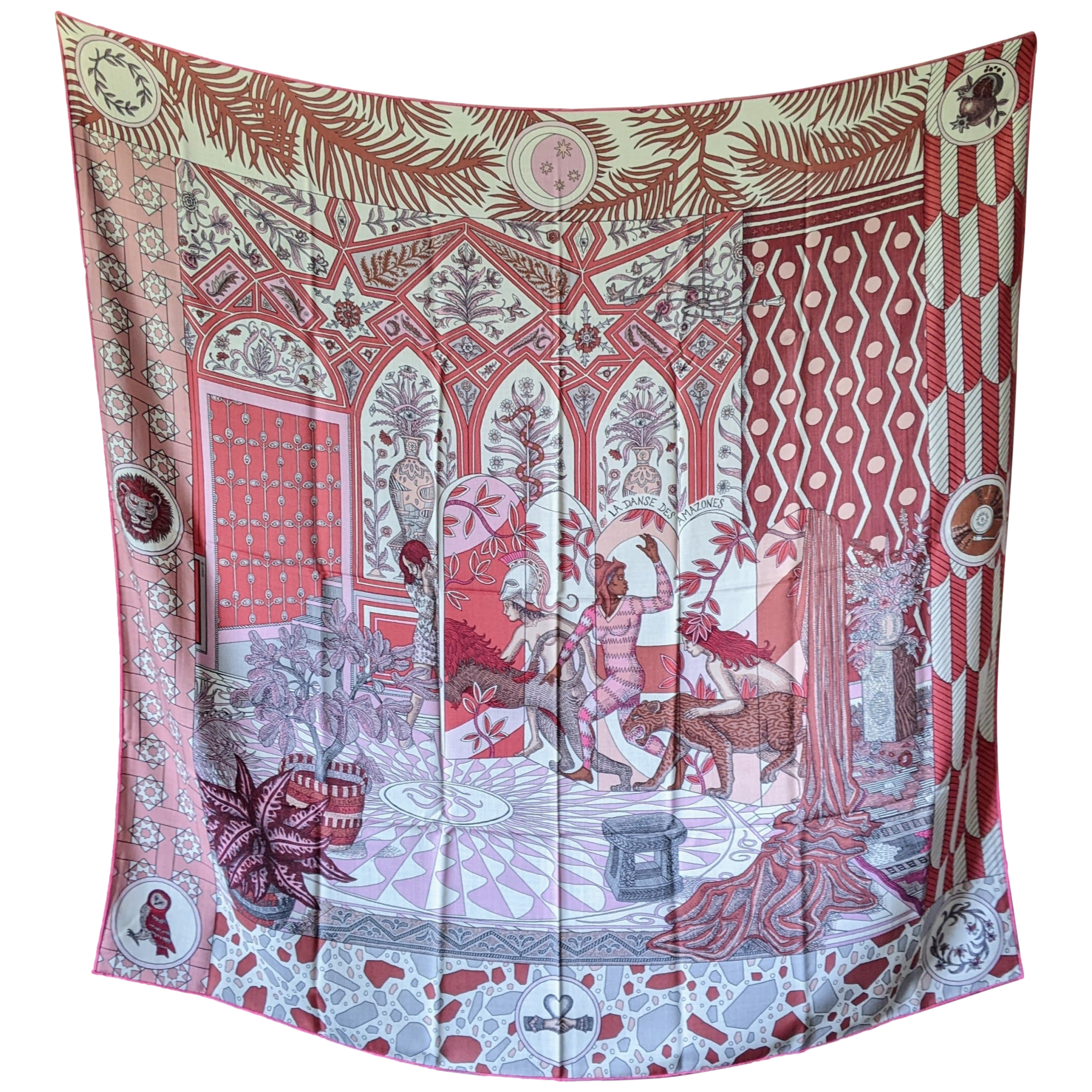 HERMES La Danse Des Amazones Cashmere-Shawl 140x140cm