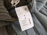 HERMES PULL CAMIONEUR BLOCK TORSADE Zipped Roll Neck Jumper Sweater XL