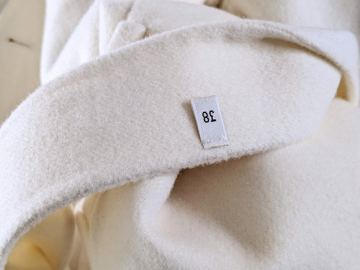 HERMES MANTEAU INSPIRATION PEIGNOIR COURT Women's 100% Baby Cashmere Short Coat Sz38