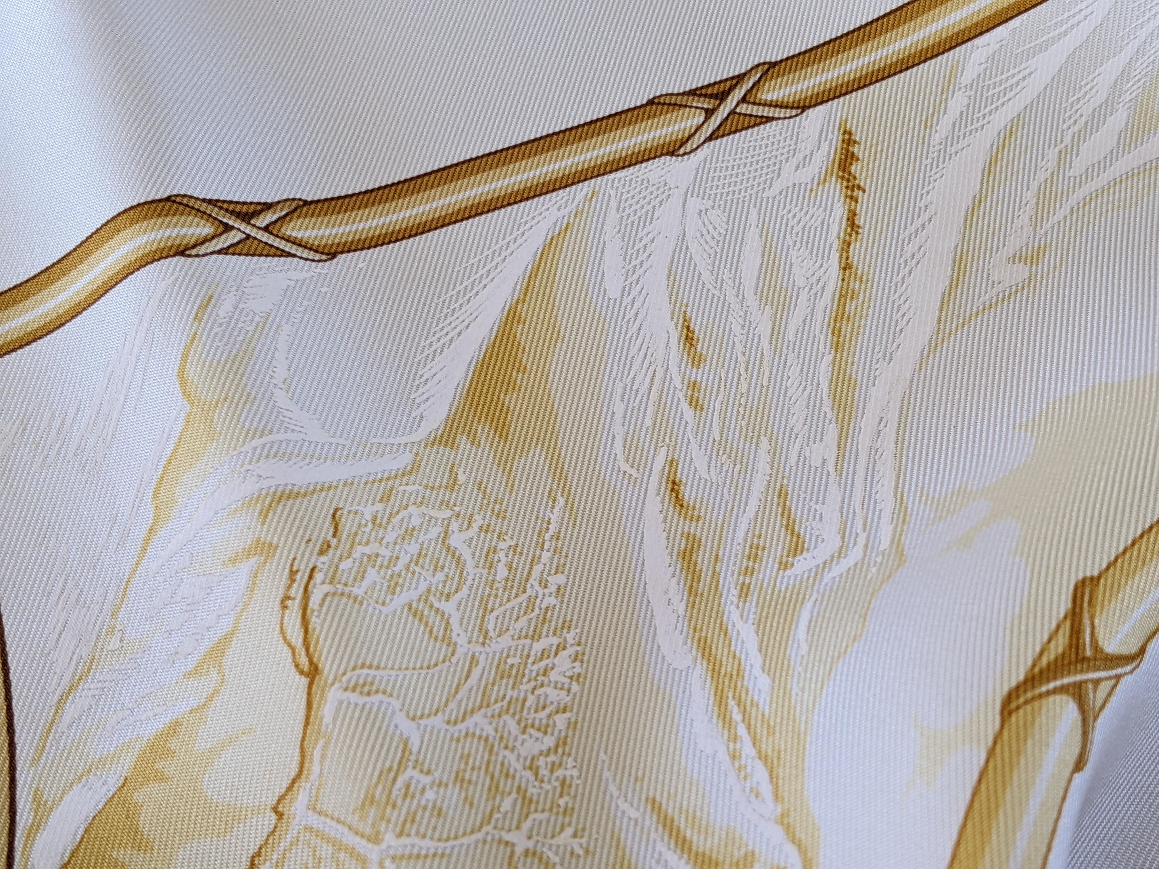 HERMES for VACHERON CONSTANTIN CHARIOT 2005 Limited Issue Twill Scarf 90 x 90 cm
