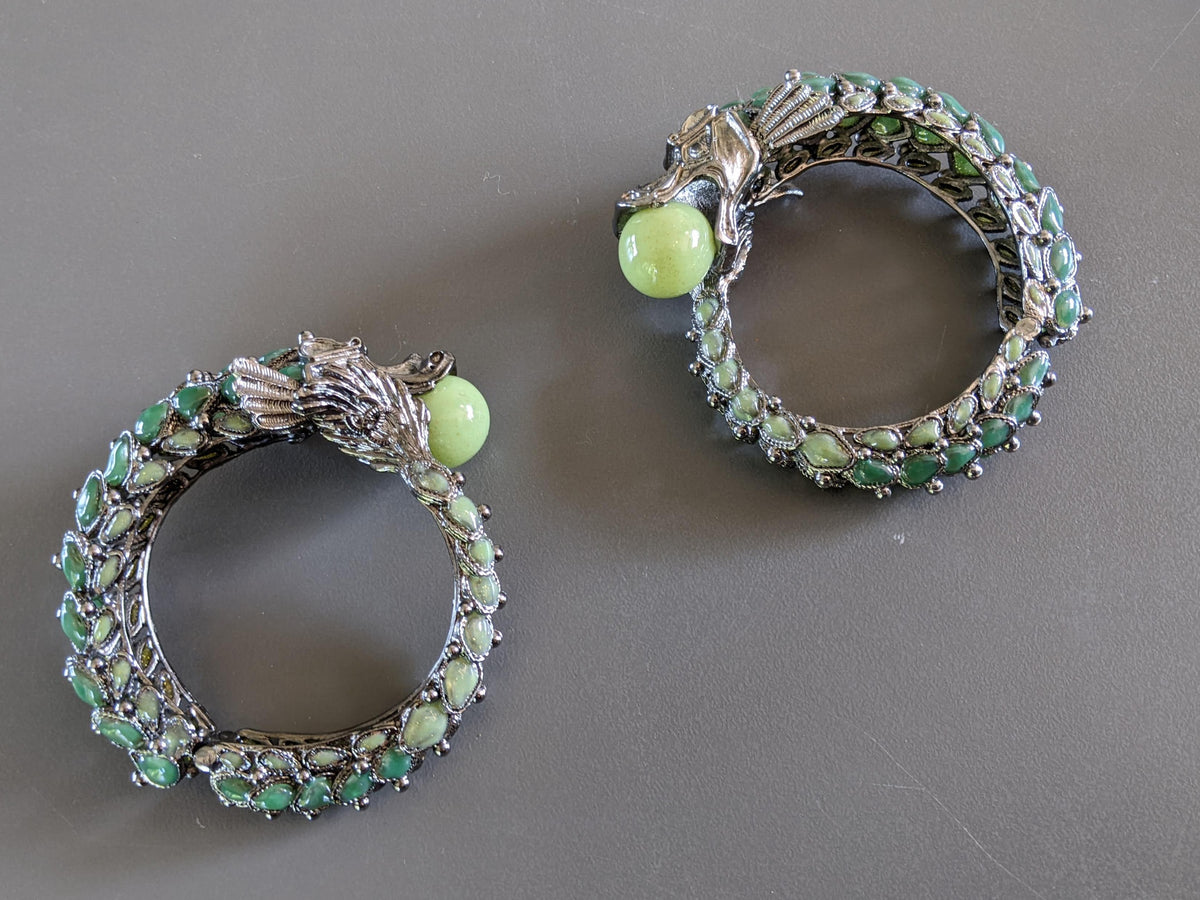 CHANEL DRAGON Collection Metiers d'Art "PARIS- SHANGAI" Pre-fall 2010 Bangle Bracelet, RARE!
