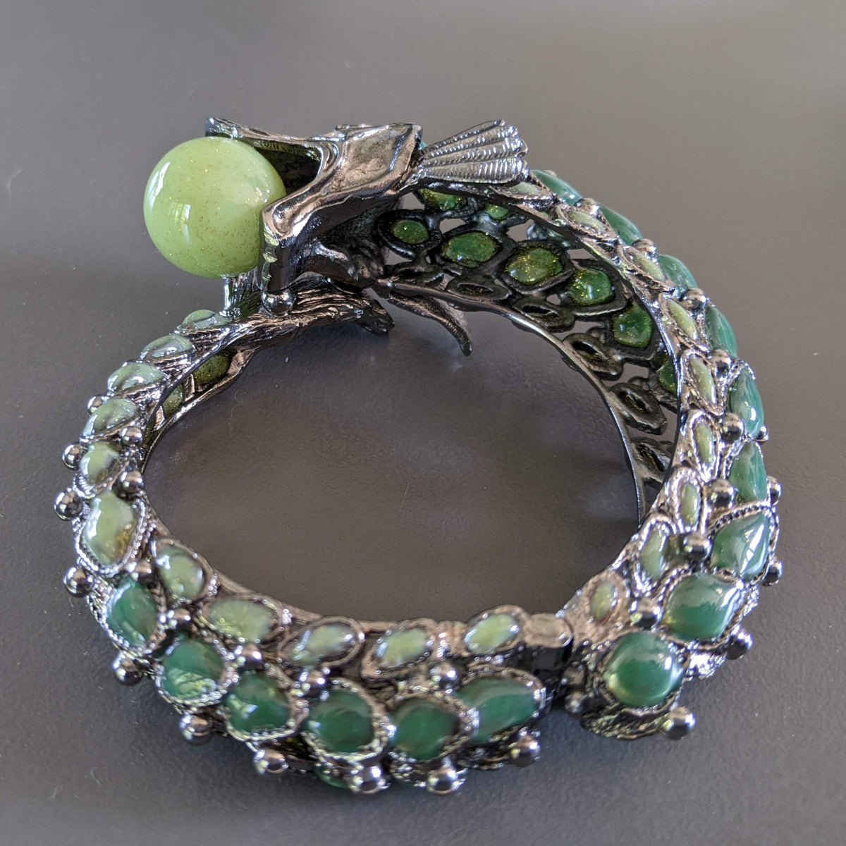 CHANEL DRAGON Collection Metiers d'Art "PARIS- SHANGAI" Pre-fall 2010 Bangle Bracelet, RARE!