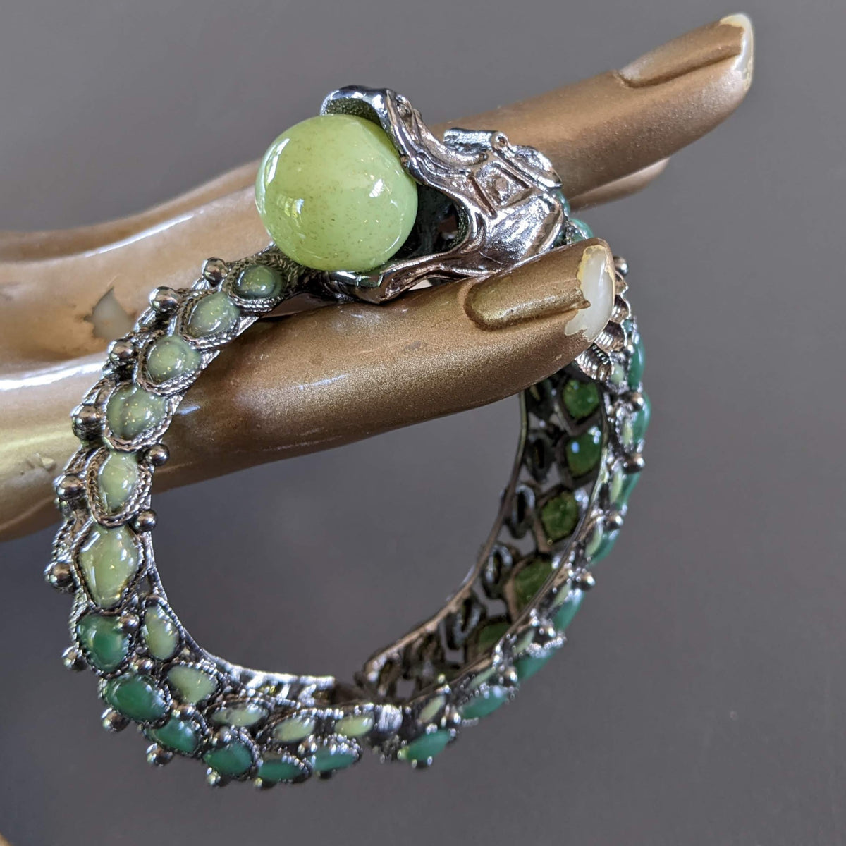 CHANEL DRAGON Collection Metiers d'Art "PARIS- SHANGAI" Pre-fall 2010 Bangle Bracelet, RARE!