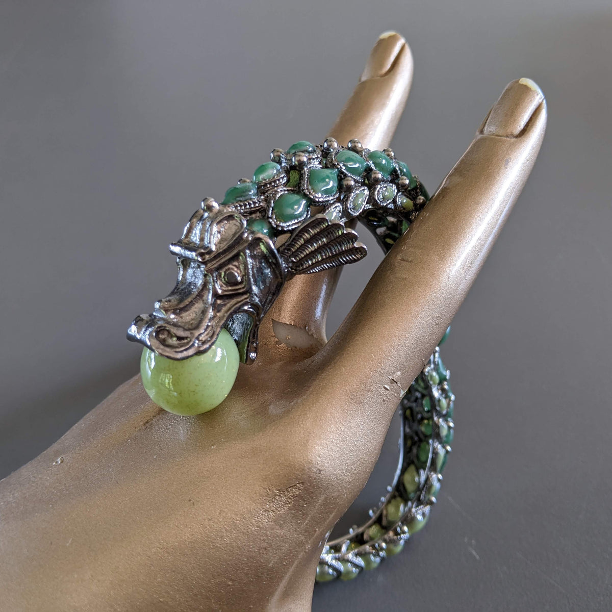 CHANEL DRAGON Collection Metiers d'Art "PARIS- SHANGAI" Pre-fall 2010 Bangle Bracelet, RARE!