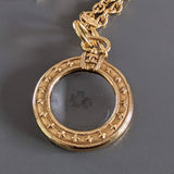 CHANEL MAGNIFYING GLASS LOUPE Pendant Necklace