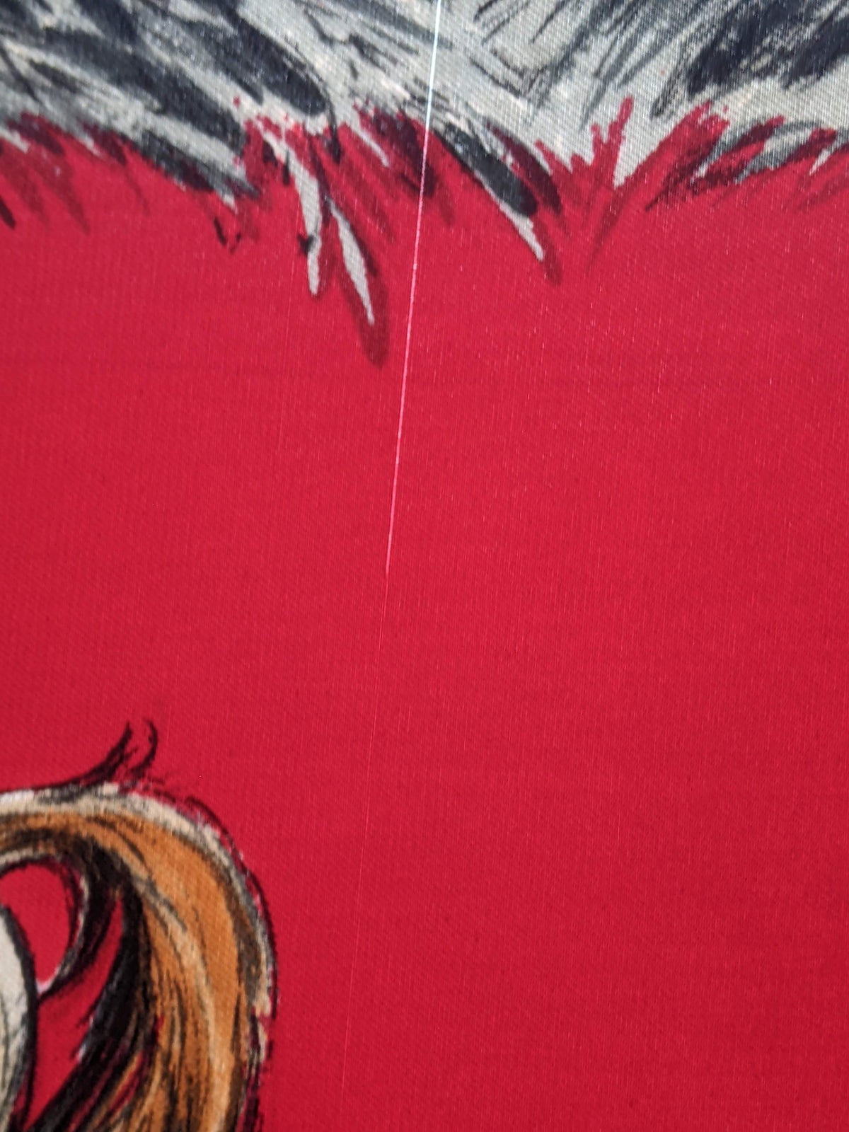 HERMES LES POULAINS 1998 by Xavier de Poret Twill 90 x 90 cm with flaws!