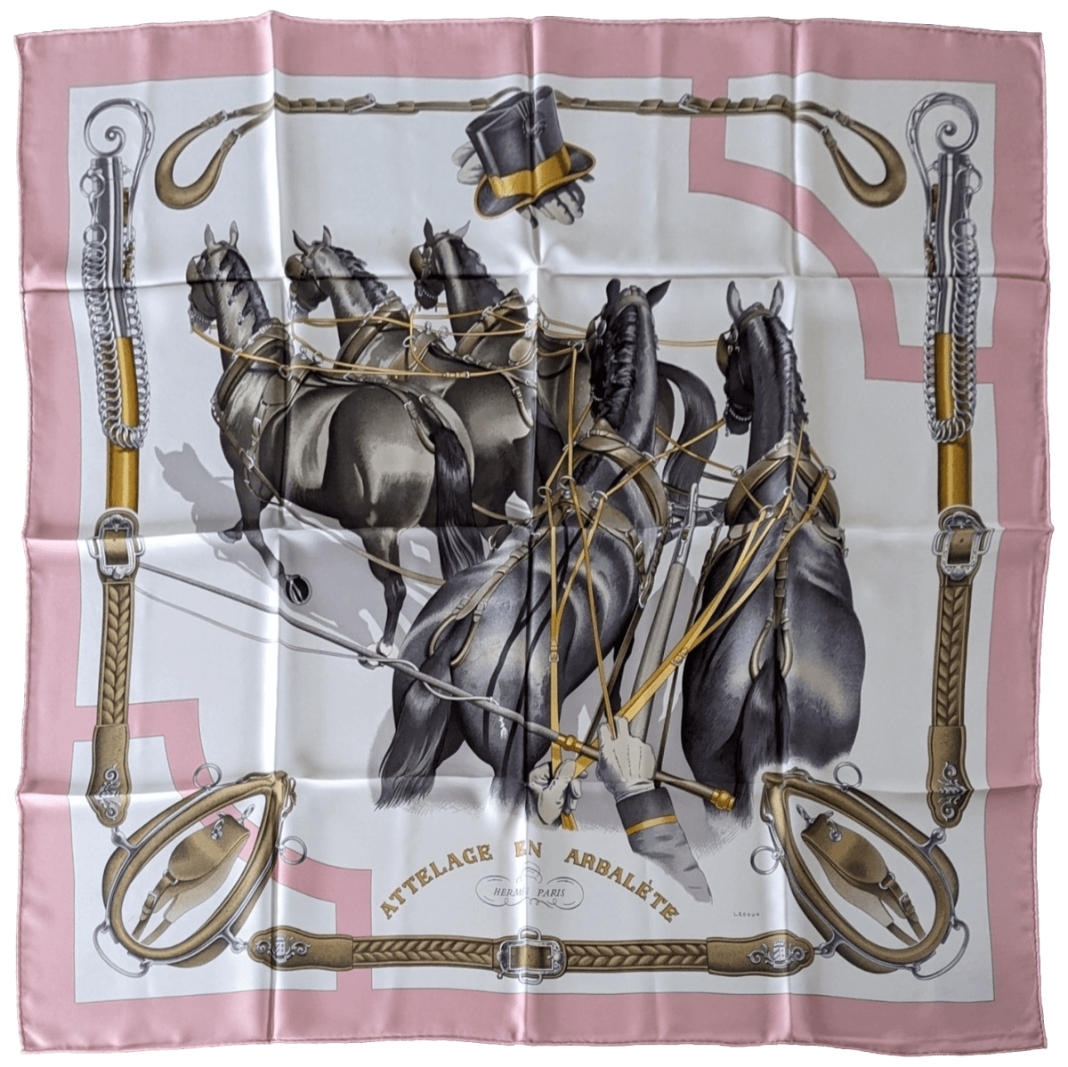 HERMES LOT DE 17 Twill Silk Carres 90 x 90 cm