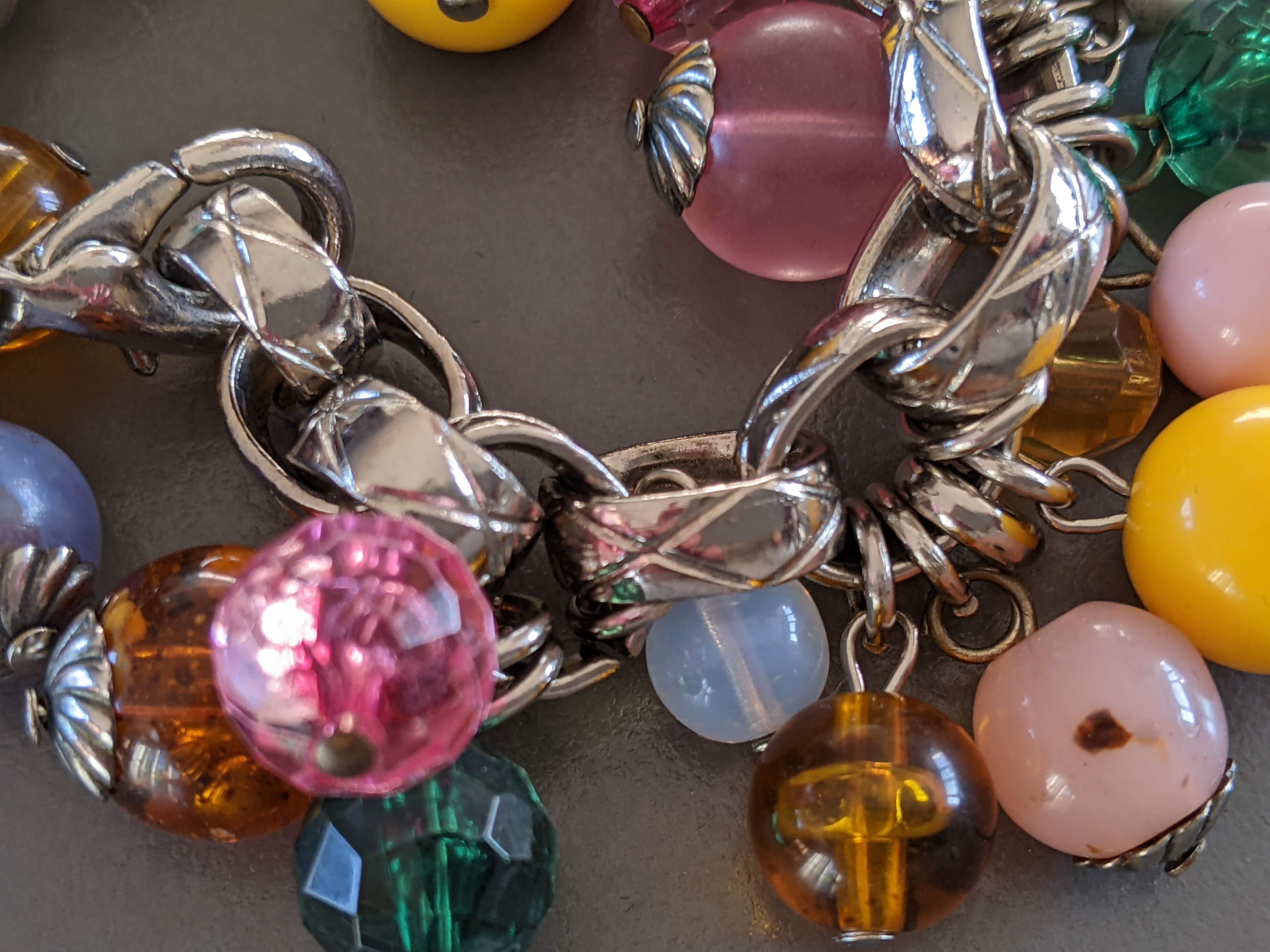 CHANEL Multicoloured Beaded Glass Bracelet VIP