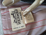 HERMES PEGASUS Women's Vintage Wool/Lambskin Tartan Plaid jacket F44