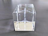 EMIRATES First Class VIP Crystal Paperweight - Presse Papier Cristal, New in Box!