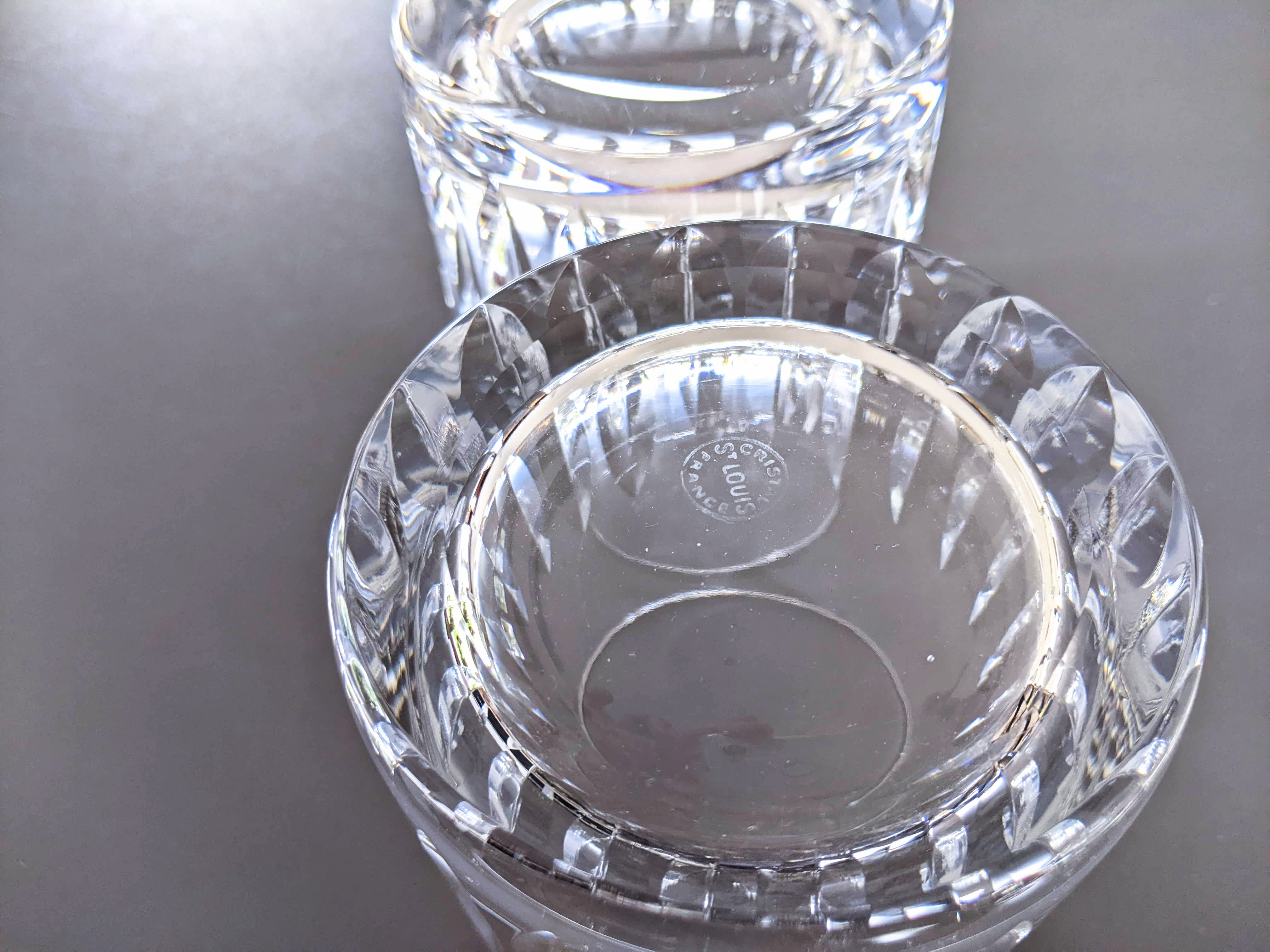 SAINT LOUIS Crystal Whisky Glass 10 cm, Superb!