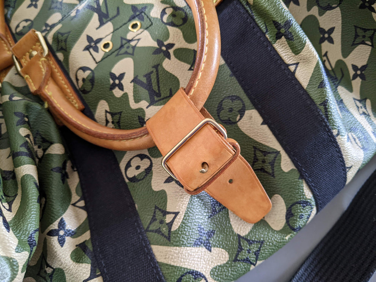 Louis Vuitton x Takashi Murakami 2008 Monogram Camouflage Duffle Bag