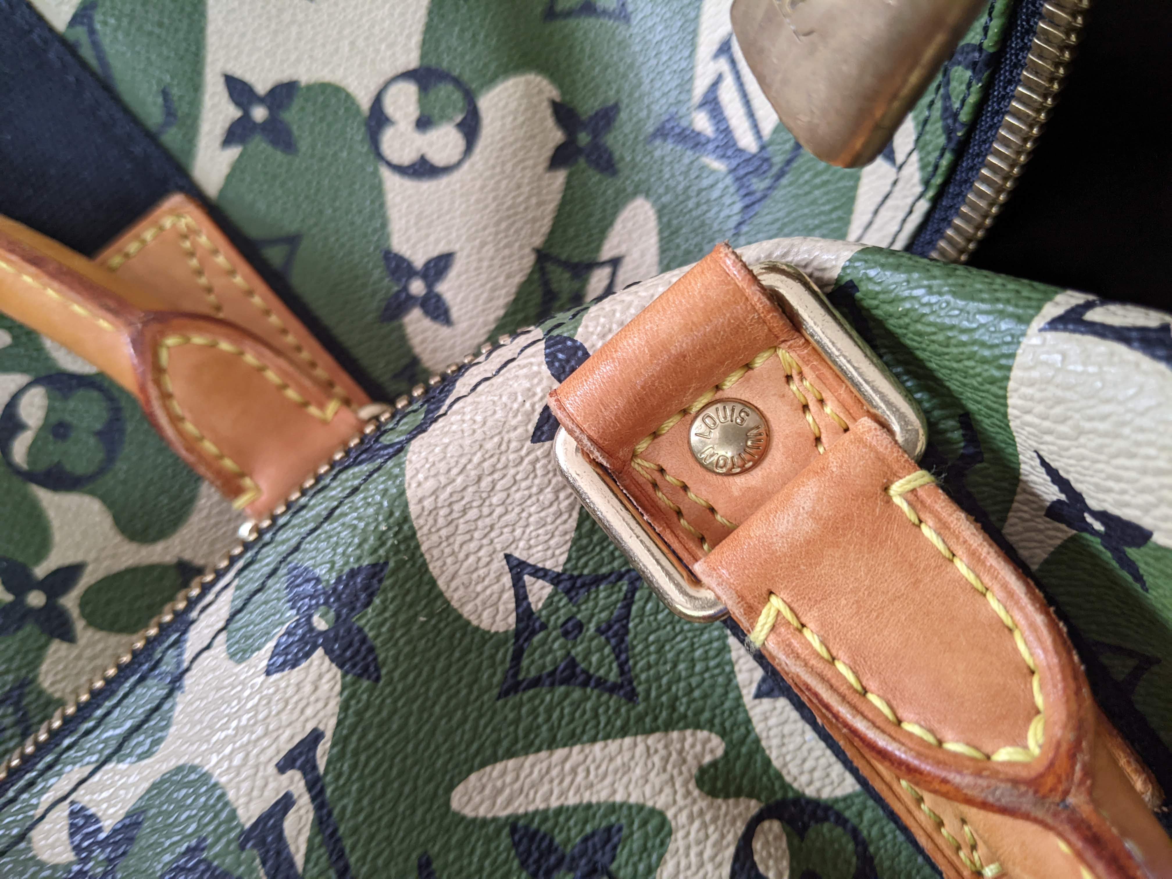 Louis Vuitton x Takashi Murakami 2008 Monogram Camouflage Duffle Bag