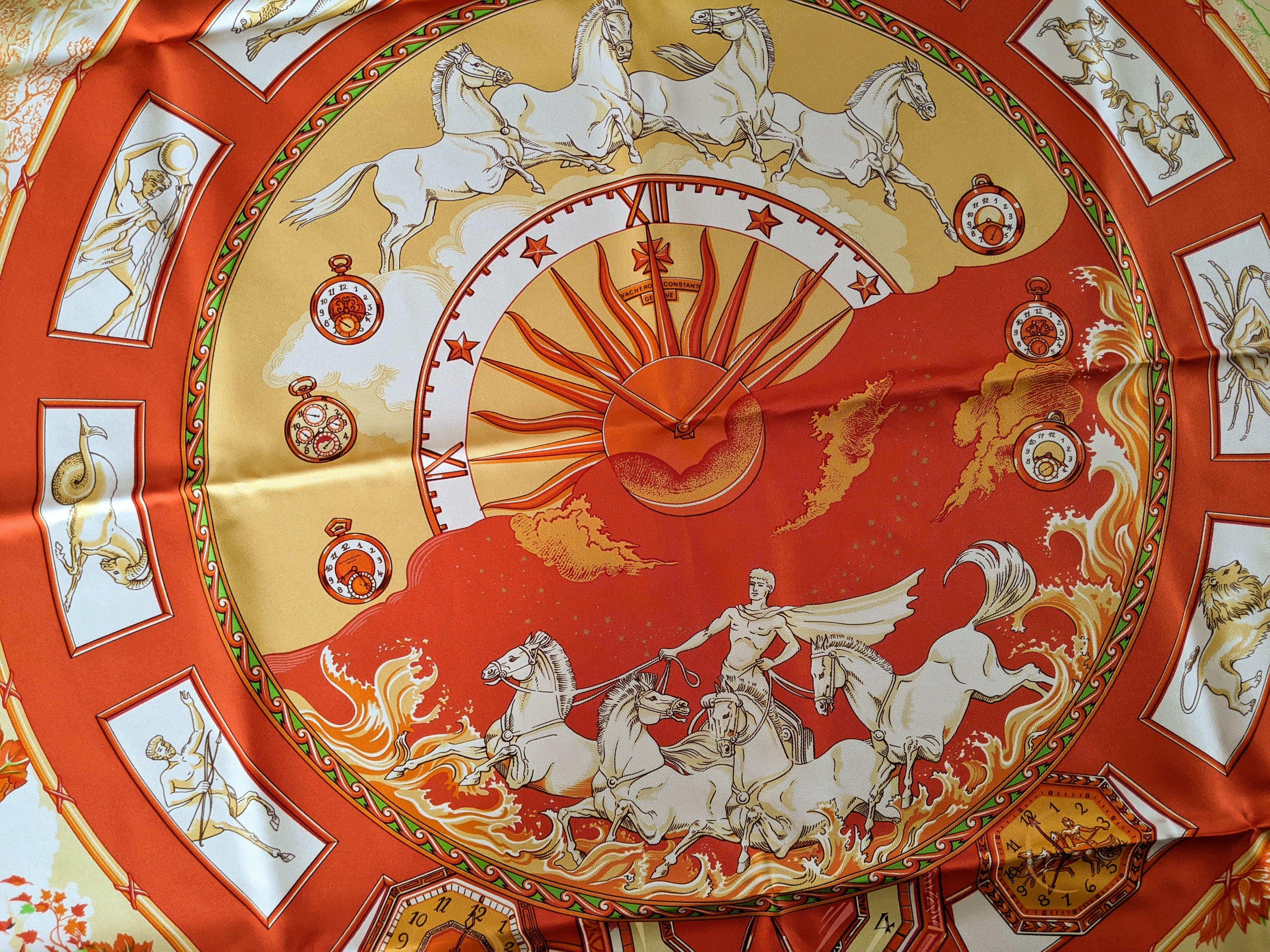HERMES Chariot Ltd. Issue for Vacheron Constantin Twill 90 x 90 cm