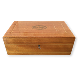 PARTAGAS Vintage Blond Wood "Assorted Humidors" Boite à Cigares with Key, Made in Cuba