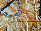 HERMES 2002 EVA by Philippe Dumas Waterproof Silk Scarf 90 x 90 cm,  RARE in Pochette!