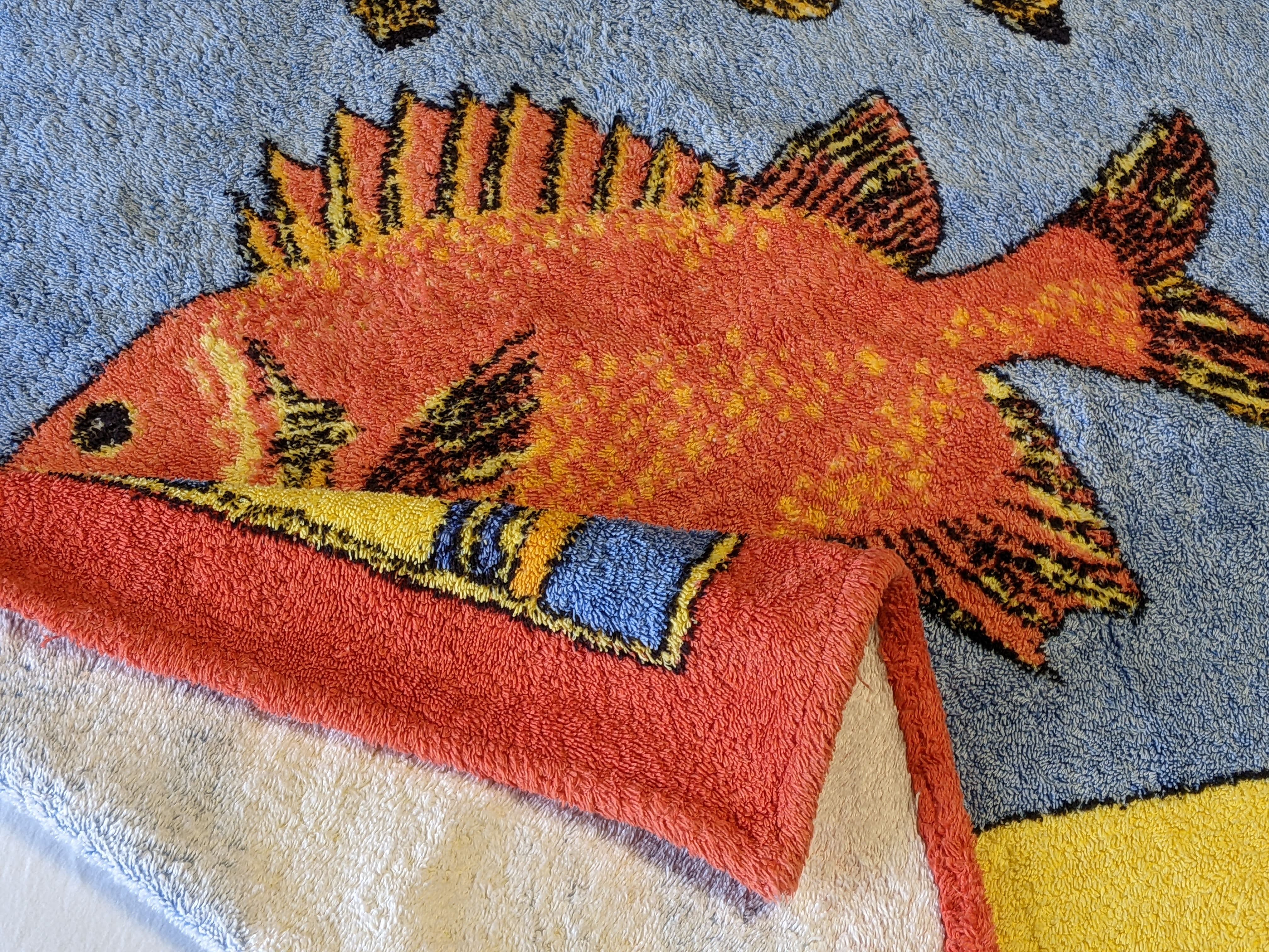 HERMES Bali Fishes Terry Beach Towel XXL 145 x 190 cm