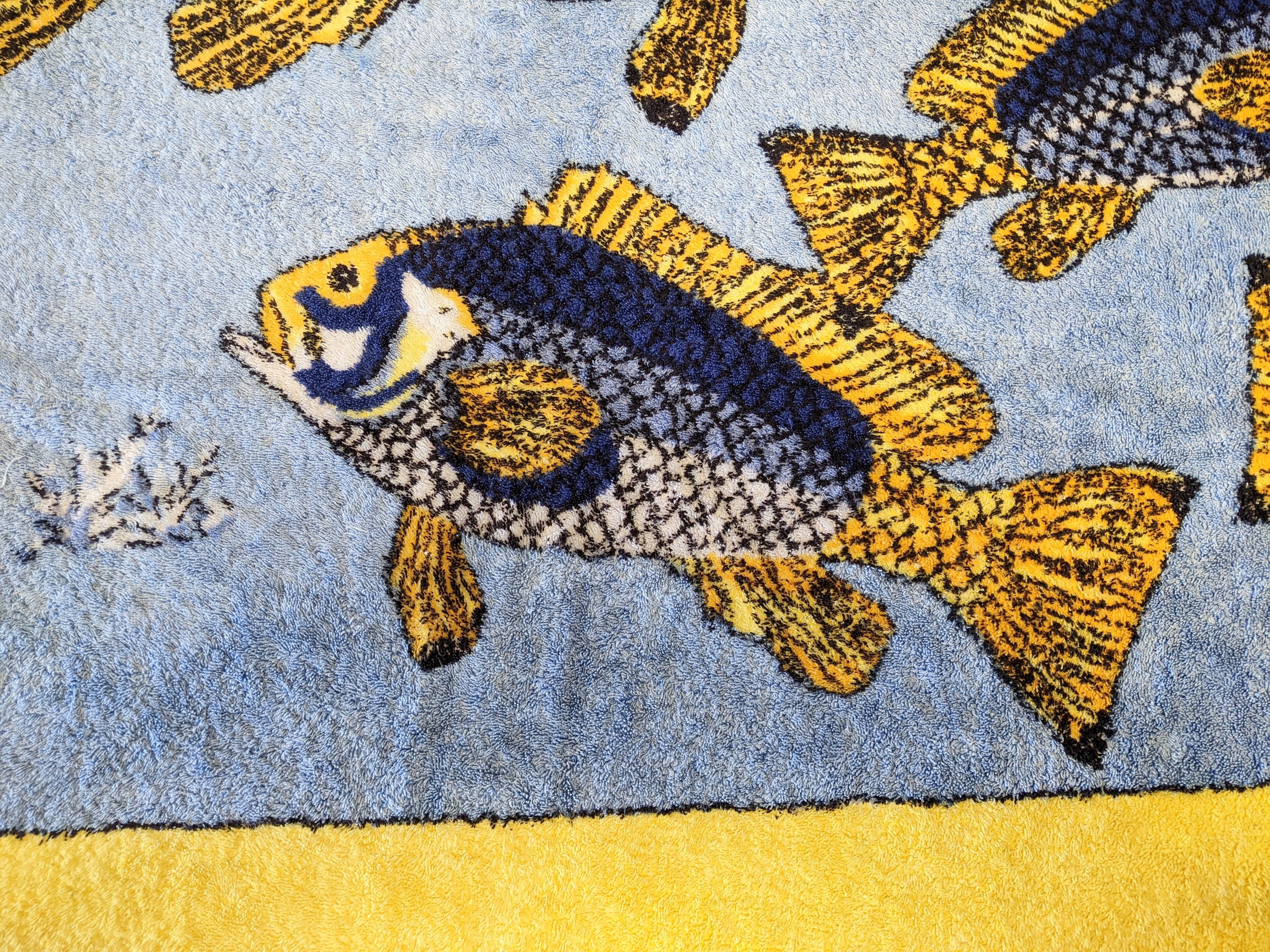 HERMES Bali Fishes Terry Beach Towel XXL 145 x 190 cm