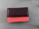 PATEK PHILIPPE Geneve Plum/Coquelicot Leather Purse - Key Ring with Mirror, BNIB!