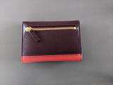 PATEK PHILIPPE Geneve Plum/Coquelicot Leather Purse - Key Ring with Mirror, BNIB!