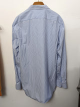 ERMENEGILDO ZEGNA Blue Men's Long Sleeves Shirt, Sz44