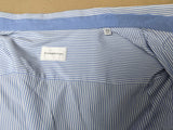 ERMENEGILDO ZEGNA Blue Men's Long Sleeves Shirt, Sz44