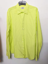 HERMES Neon Men's Long Sleeves Shirt, Sz44