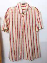 MISSONI Lined Cotton Men's Short Sleeves Shirt, Sz54