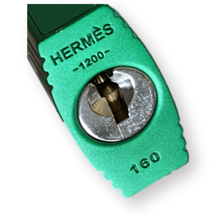 HERMES So-Green Bambou PVD CADENAS Key Lock 2 KEYS Nr 160 for Picotin Lock
