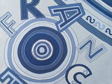 HERMES Blue Tohu Bohu Twill Silk Scarf 90 x 90 cm