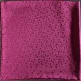 HERMES Men's Pochette Indian Pink PETITS MAILLONS Twill Pocket Square Scarf 45cm BNWT!