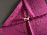 HERMES Men's Pochette Indian Pink PETITS MAILLONS Twill Pocket Square Scarf 45cm BNWT!