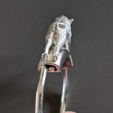 HERMES Vintage Wild Boar Key Ring, Rare!