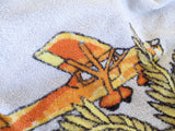 HERMES Vintage PLANES- AVIONS Terry Beach Towel XXL 150 x 220 cm