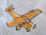 HERMES Vintage PLANES- AVIONS Terry Beach Towel XXL 150 x 220 cm