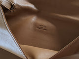 HERMES Tan Xtra Supple Calfskin Crossbody Pochette Bag