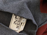 HERMES Men’s silk high-collar sweater Sz L