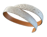 HERMES [161] 2000 Blanc/Naturel Buffle Skipper 101 / Chamonix Reversible Leather Strap Belt 32 mm Sz70 BNIB!