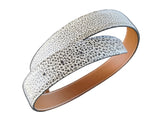HERMES [161] 2000 Blanc/Naturel Buffle Skipper 101 / Chamonix Reversible Leather Strap Belt 32 mm Sz70 BNIB!