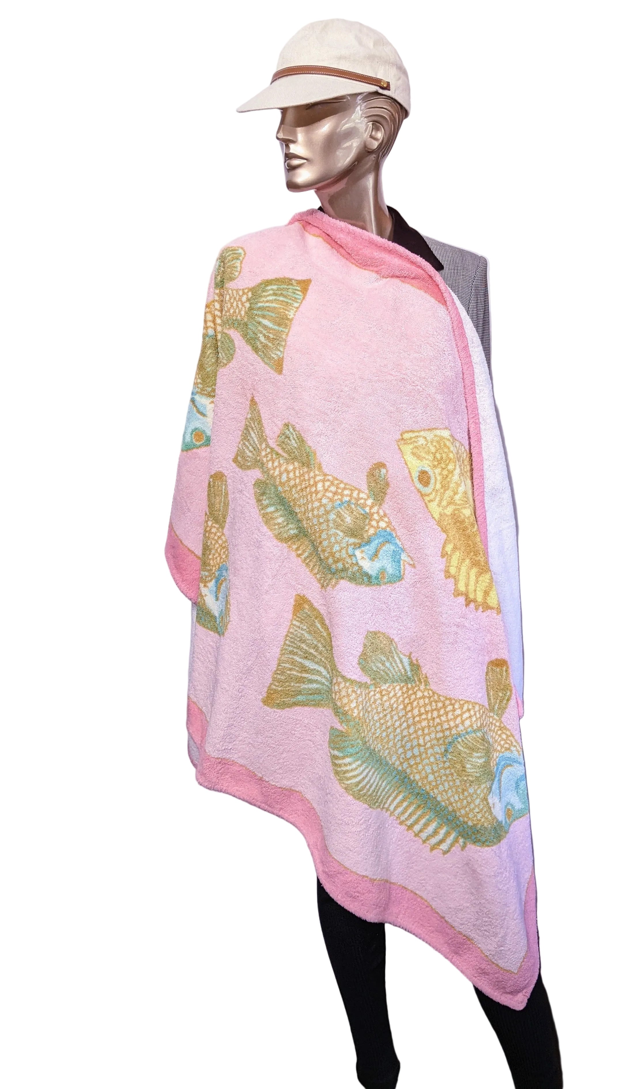 HERMES Rose Bali Terry Towel GM A20260222