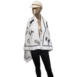 CHANEL 1994 Accessoiries y Karl Lagerfell Beach Towel  90 x 150 cm