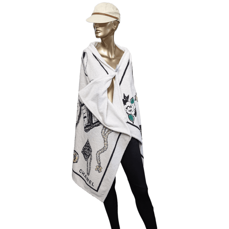 CHANEL 1994 Accessories Beach Towel 100 x 190 cm Karl Lagerfeld