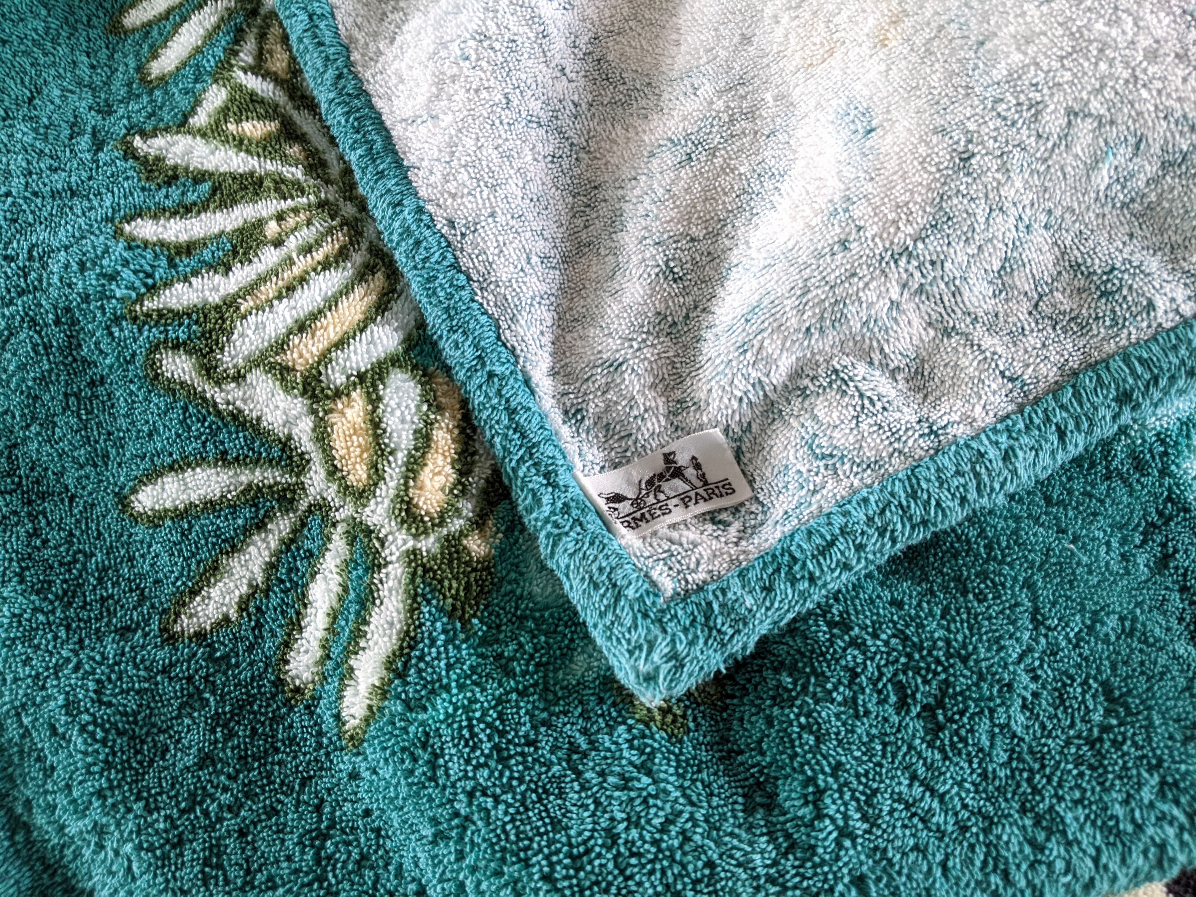 HERMES Les Guepards Huge Terry Beach Towel California XXL