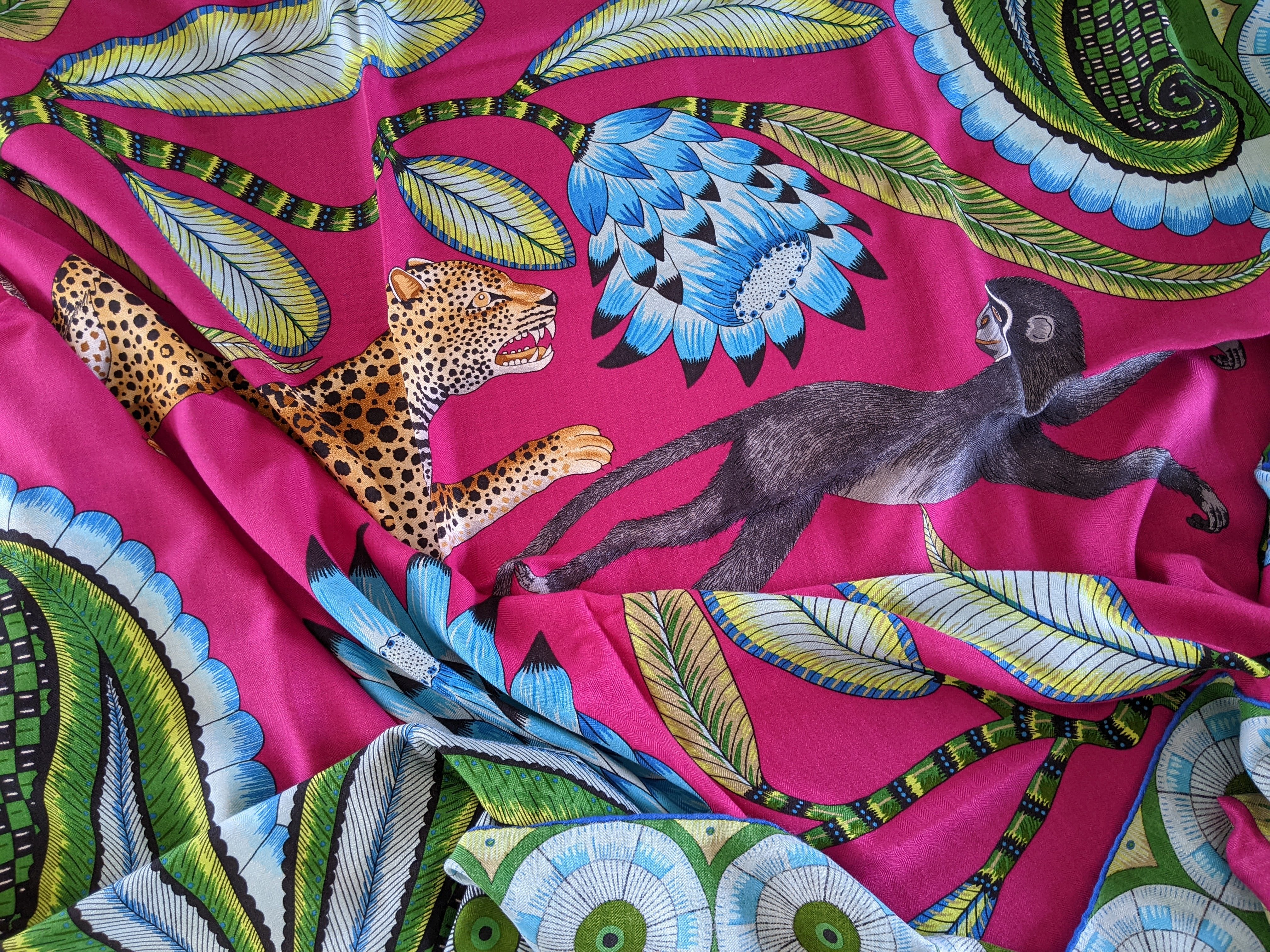 HERMES The Savana Dance Shawl 140 cm