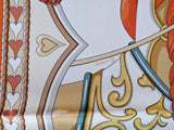 HERMES Harnais de Coeur Twill 90 Scarf 