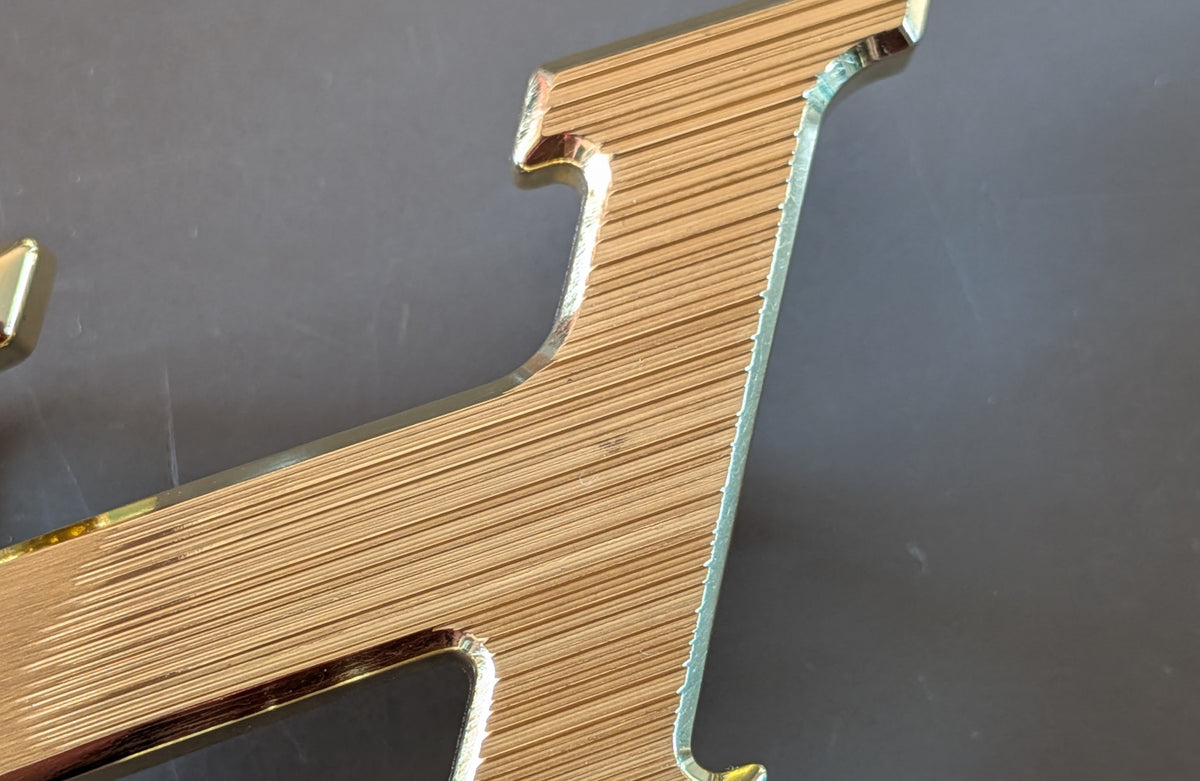 HERMES H Speed Belt Buckle 32 mm Permabrass Satin Finish Unworn