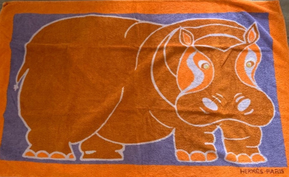 HERMES Lot of 3 Terry Towel 90 x 150 cm