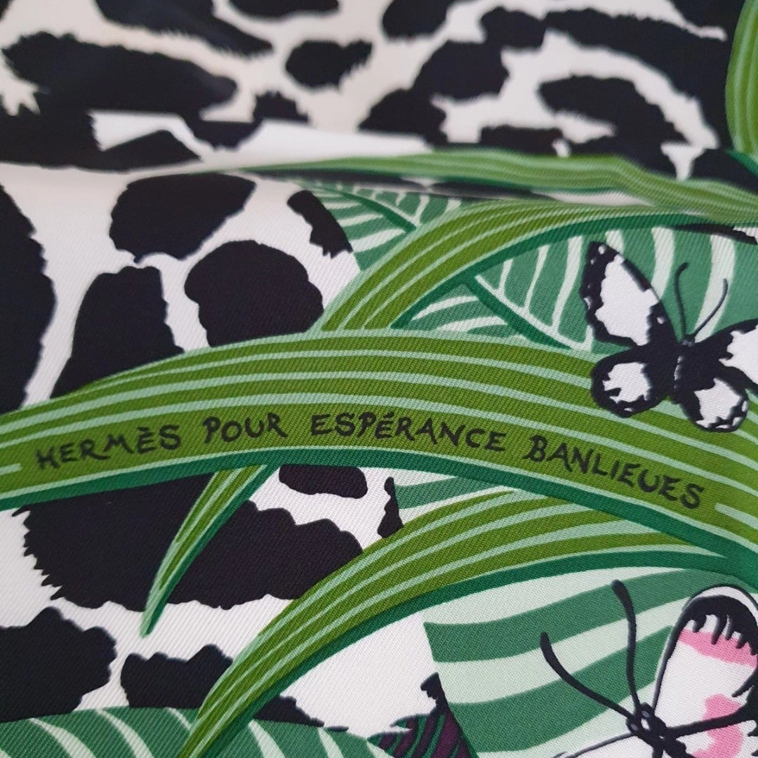 HERMES Jaguar Quetzal Silk Scarf 90 cm Limited Edition Alice Shirley New In Box